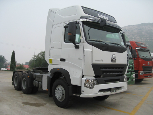 336hp euro 3 de Tractorvrachtwagen van Howo A7 Howo in Witte Overgegaane Kleur ISO
