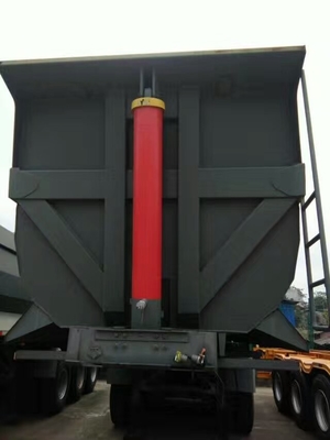 Semi de Stortplaatsaanhangwagen van Sinotrukhowo 40-60t met Zijwacht en Elektro Openings Hoogste Dekking