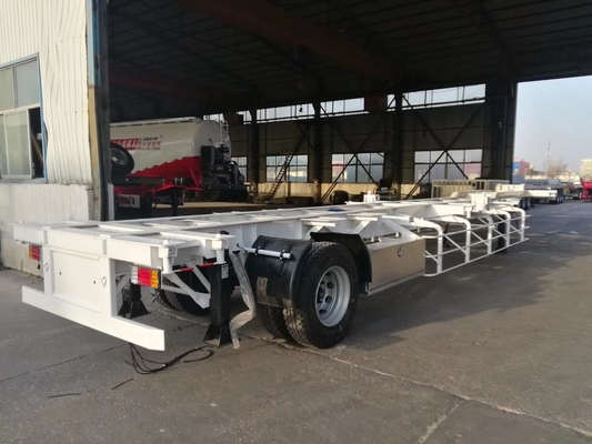 2 het Skelet Op zwaar werk berekende Semi Aanhangwagens van de ascontainer met Geleid Licht