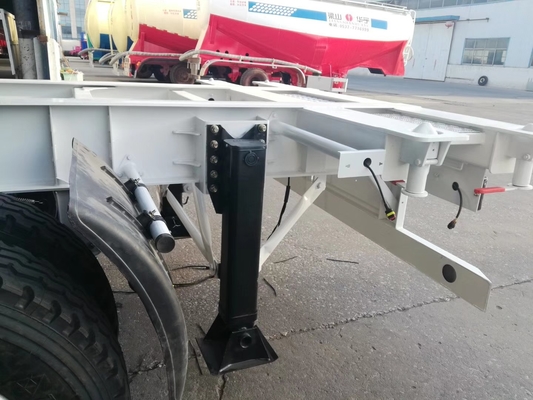 2 het Skelet Op zwaar werk berekende Semi Aanhangwagens van de ascontainer met Geleid Licht