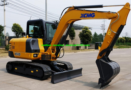 XCMG XE60D 6 Ton de Mini van het Kruippakjegraafwerktuig Machine met Hydraulisch Systeem