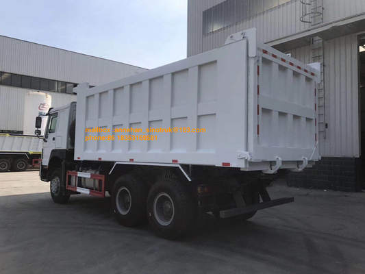 Euro4 de Chineeshowo-Voorzijde die van de Stortplaatsvrachtwagen 381hp 20M3 de Wielen van 6x4 10 Met geringe geluidssterkte opheffen