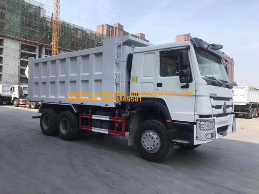 Euro4 de Chineeshowo-Voorzijde die van de Stortplaatsvrachtwagen 381hp 20M3 de Wielen van 6x4 10 Met geringe geluidssterkte opheffen