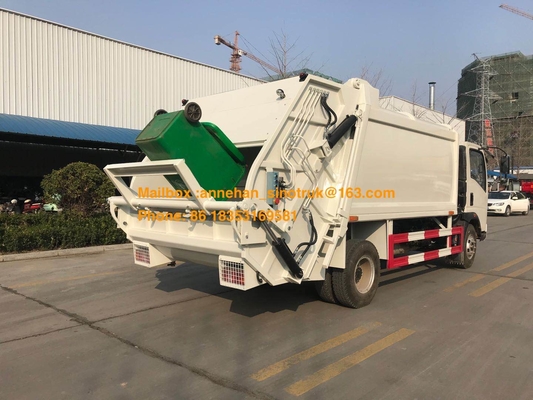 4x2 6 de Vuilnisauto van de Bandencompressor van Sinotruk Howo7 8M3-10M3
