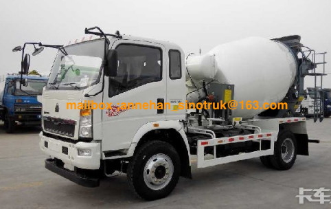 De Tankwagen4x2 6 Wielen van de hoge Prestaties 4-6M3 Mixer van Sinotruk Howo
