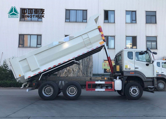 N7B Vrachtwagen van de de Chassis371hp de Op zwaar werk berekende Stortplaats van de mensentechnologie met Witte Kleur