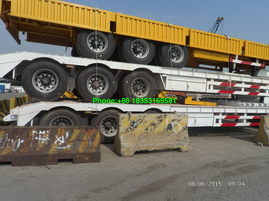 Flatbed Containerlading 1200R20 40 Voet Semi Aanhangwagen