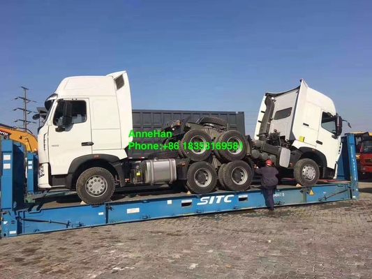 de tractorvrachtwagen van 6x4 Euro4 420hp Sinotruk HowoA7 met 10wheels Filippijnen