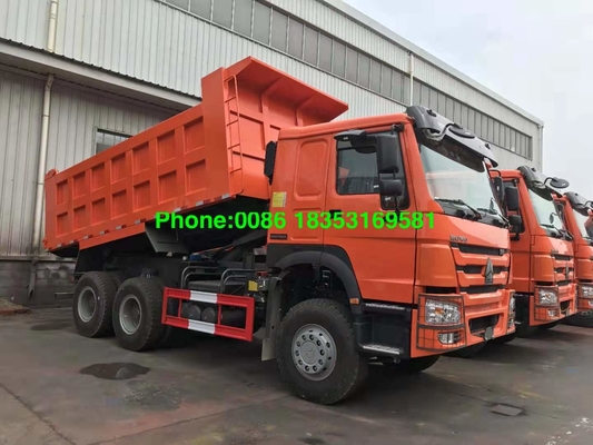 Zz3257n3847a Oranje de Stortplaatsvrachtwagen van 20M3 Howo A7