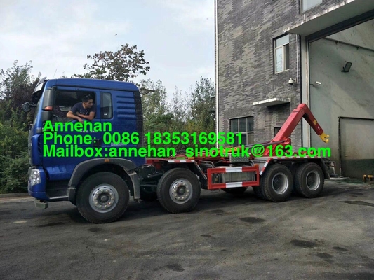 De Vrachtwagen van de het Huisvuilpers van Sinotruk Howo7 6x4 Euro2 van het haakwapen