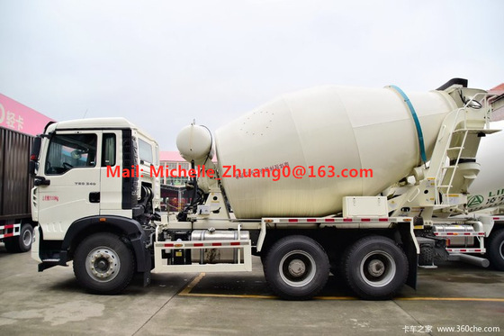 10 wielen 12 Kubieke de Concrete Mixervrachtwagen van 6x4 371hp Howo