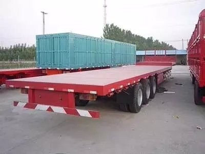 3 Op zwaar werk berekende Semi Aanhangwagens van het as de Lage Bed 11.00r20