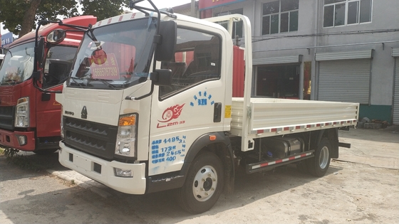 ISO ging van de de Ladingsvrachtwagen van Sinotruk 10T HOWO 4x2 Euro3 de Lichte Linkeraandrijving met AC over