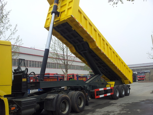 50 - 70T Sinotruk CIMC 45cbm-de Vrachtwagenaanhangwagen van de Kippersstortplaats voor de Lading van het Bauxieterts
