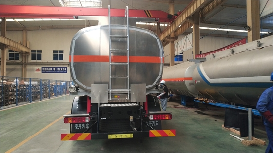 3 van de Kleuren Op zwaar werk berekende Semi Aanhangwagens 45000L van Axle Aluminium de Witte Aanhangwagen van de de Olietank