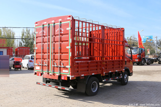 12 ton 6 de Lichte Vrachtwagen van Wheeler Cargo Truck Sinotruk HOWO met Rode Kleur