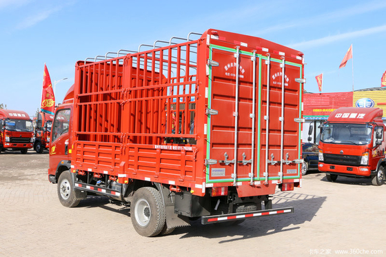 12 ton 6 de Lichte Vrachtwagen van Wheeler Cargo Truck Sinotruk HOWO met Rode Kleur