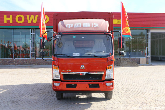 12 ton 6 de Lichte Vrachtwagen van Wheeler Cargo Truck Sinotruk HOWO met Rode Kleur