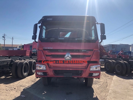 van de de Ladingsvrachtwagen 12T van 450hp 6*4 de Zware Ineenschuivende Boom Opgezette Kraan