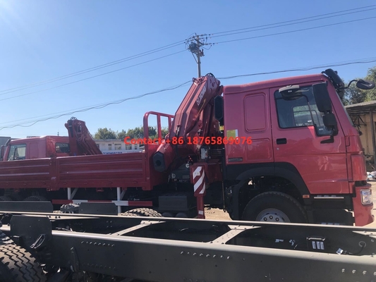 van de de Ladingsvrachtwagen 12T van 450hp 6*4 de Zware Ineenschuivende Boom Opgezette Kraan