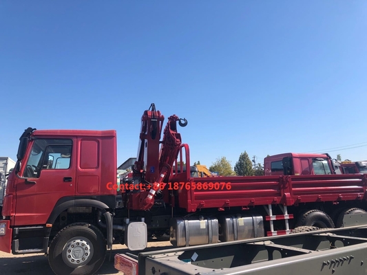 van de de Ladingsvrachtwagen 12T van 450hp 6*4 de Zware Ineenschuivende Boom Opgezette Kraan