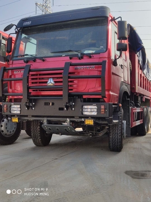 HF9 de Vrachtwagen van de trommel300l Howo 6x4 Stortplaats met Militaire Bumper