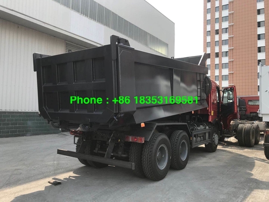 Euro 4 10 Wielen Tipper Truck For Mining van 380hp LHD