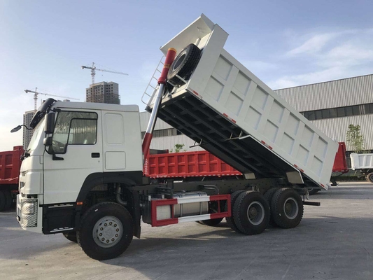 3 Op zwaar werk berekende de Stortplaatsvrachtwagen 371hp van aslhd Howo 6×4 voor Bouwvak