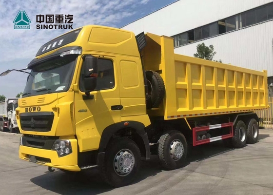 Gele de Stortplaatsvrachtwagen van 420HP 8X4 29CBM T7H Sinotruk Howo