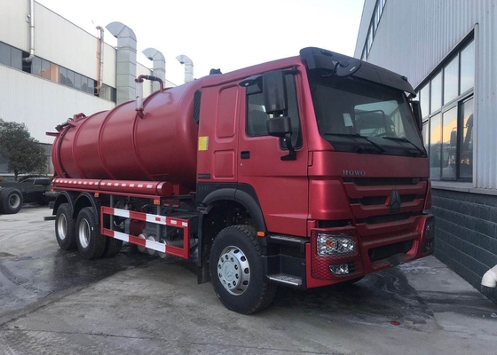 Vrachtwagen van de de Rioleringszuiging van SINOTRUK HOWO 6X4 336hp de Vacuüm