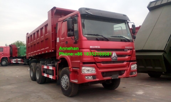 Rode Howo 7 de Stortplaatsvrachtwagen 10 wielen 20M3 40T van Sinotruk Howo 6x4