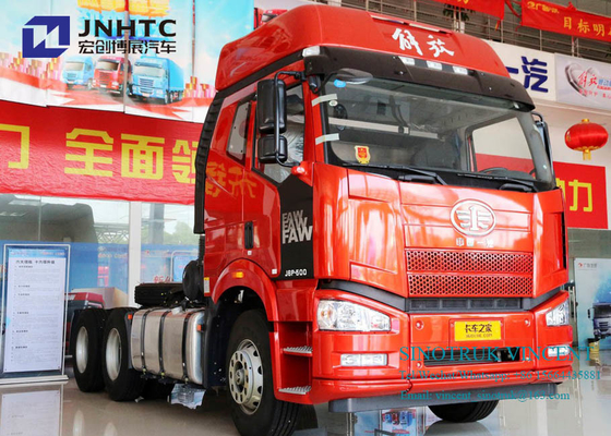 De Tractorvrachtwagen van Fawj6p Euro 2 350hp 10 Wielen 6x4 met Dubbele Bunkers