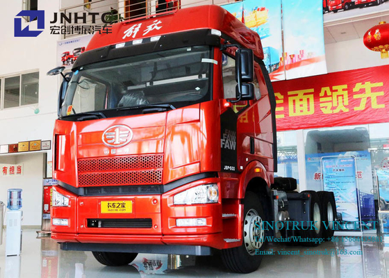 De Tractorvrachtwagen van Fawj6p Euro 2 350hp 10 Wielen 6x4 met Dubbele Bunkers