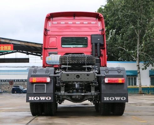 Rode Semi Eerste van Sinotruk Howo 6x4 - verhuizersvrachtwagen 10 Wheeler Tractor Truck