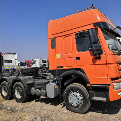 Oranje Howo Sinotruk 371 Aanhangwagen Hoofdvrachtwagen ZZ4257V3241V