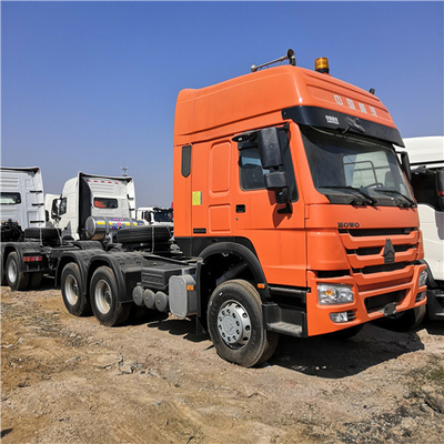 Oranje Howo Sinotruk 371 Aanhangwagen Hoofdvrachtwagen ZZ4257V3241V