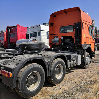 Oranje Howo Sinotruk 371 Aanhangwagen Hoofdvrachtwagen ZZ4257V3241V