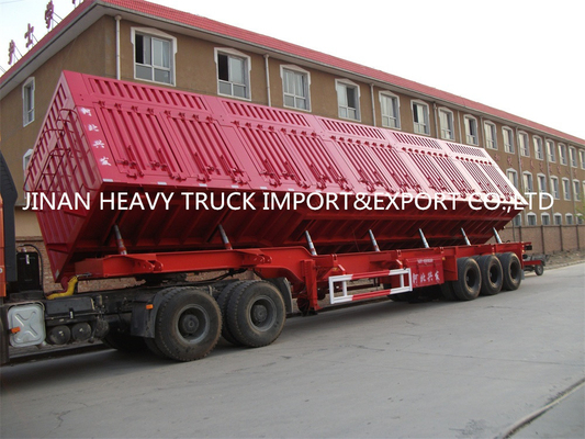 3 as 4 As 35/40 CBM Op zwaar werk berekende Semi Aanhangwagens 60 Ton van de Stortplaats de Semi Aanhangwagen Kipwagen