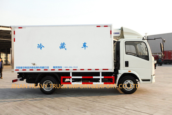 Howo4x2 Lichte Plicht Gekoelde Vrachtwagen 5 ton van 60000kg 7 TON