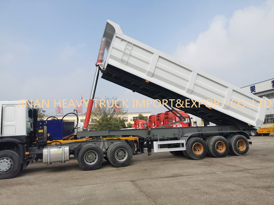 Drie Axle Front 50 Ton Sinotruk Dump Truck For-Zandvervoer