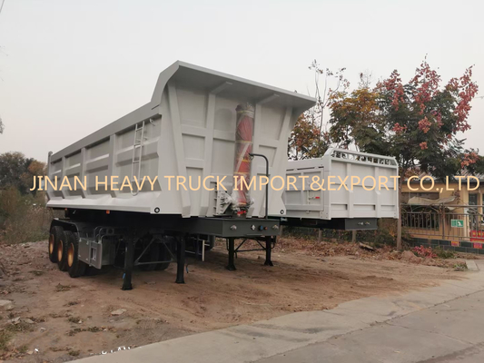 Sinotruk Drie Axle Front 50 ton Op zwaar werk berekende Semi Aanhangwagens voor Zandvervoer