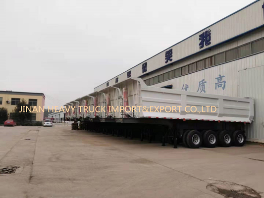 Vier Assen 50 van de Zelf Tippende de Stortplaatston Vrachtwagen Achter Semi Tipper Trailer van 40cbm