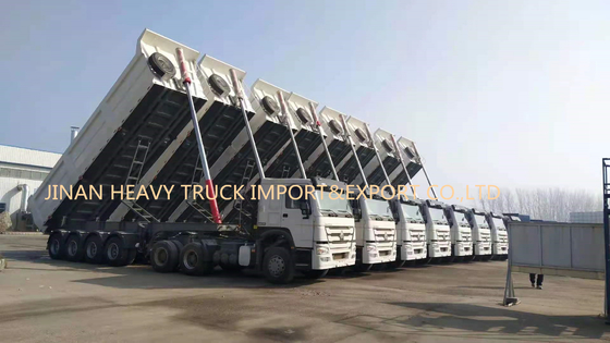 Vier Assen 50 van de Zelf Tippende de Stortplaatston Vrachtwagen Achter Semi Tipper Trailer van 40cbm