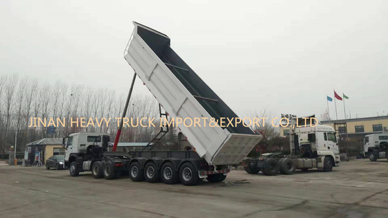 Vier Assen 50 van de Zelf Tippende de Stortplaatston Vrachtwagen Achter Semi Tipper Trailer van 40cbm