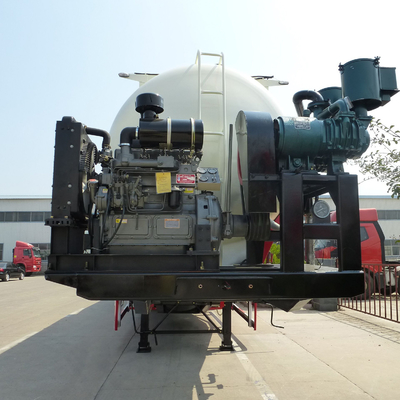 Het Poederaanhangwagen 3 van het aluminium Bulkcement de Tanker Semi Aanhangwagen van de Assen30cbm 50cbm Brandstof