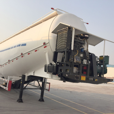 Het Poederaanhangwagen 3 van het aluminium Bulkcement de Tanker Semi Aanhangwagen van de Assen30cbm 50cbm Brandstof