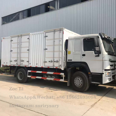 Van de de Ladingsvrachtwagen 290HP van de Sinotrukhowo Lichte Plicht 4x2 Zware de Doosvrachtwagen Lorry Van Goods