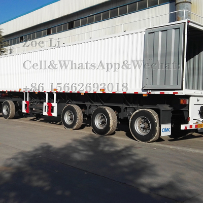 3 assen 12 wielen Container 50 ton zware vrachtwagen Semi-trailer