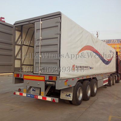 3 assen 12 wielen Container 50 ton zware vrachtwagen Semi-trailer