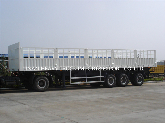 Vrachtwagen van de de Zijwand de Semi Aanhangwagen van het drie Axle Fence Cargo Trailer Tri-Assenvee